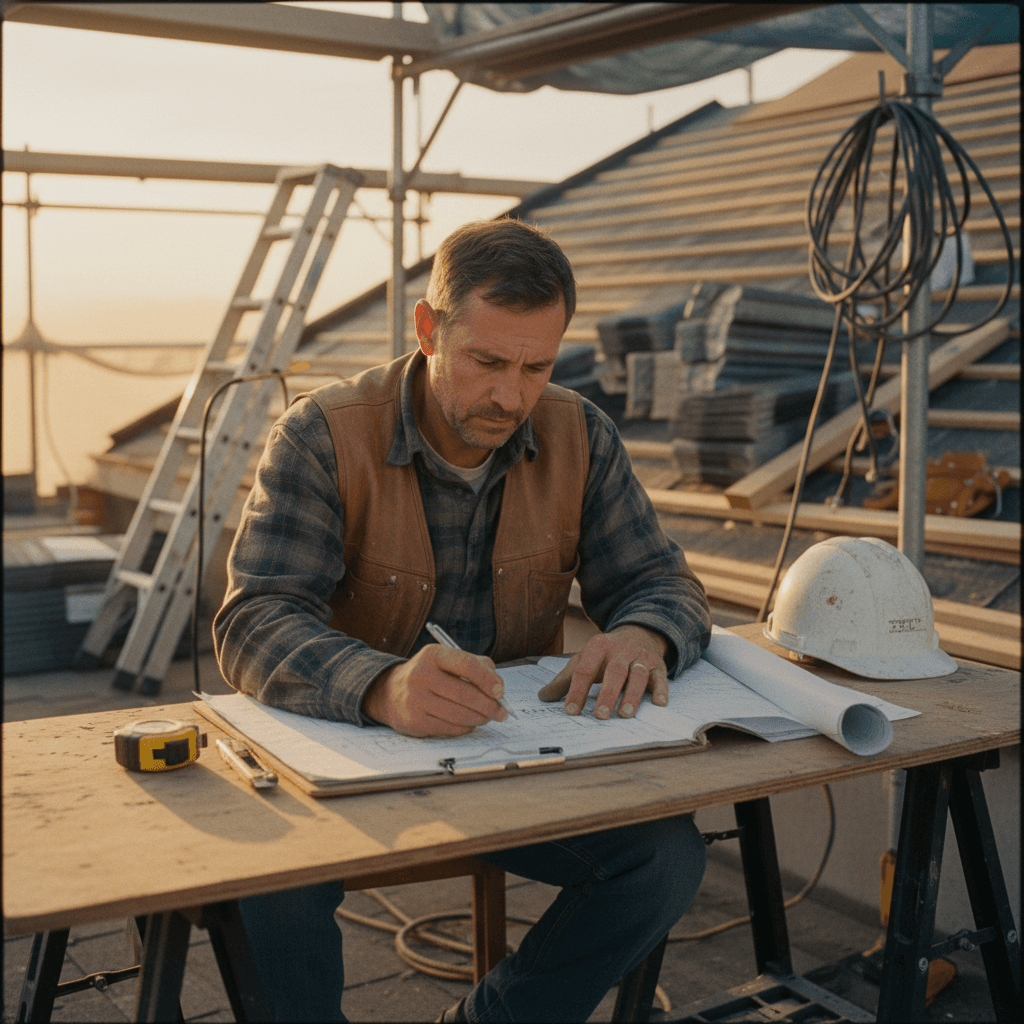 Roofing contractor focused on closing jobs